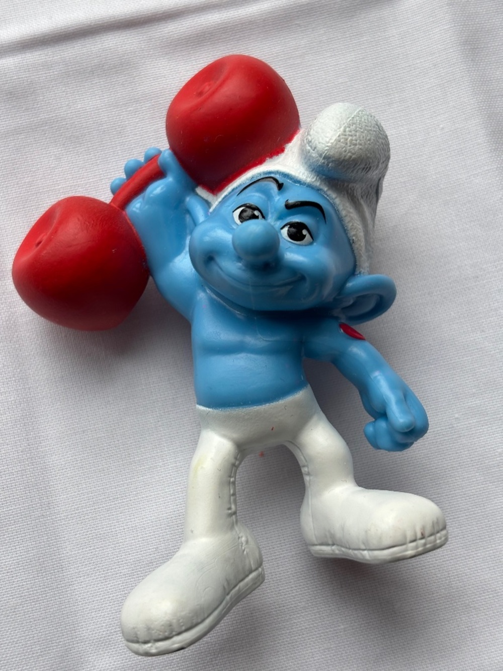 Vintage 2011 McDonald's Happy Meal Toy - The Smurfs Movie Hefty Smurf Figurine
